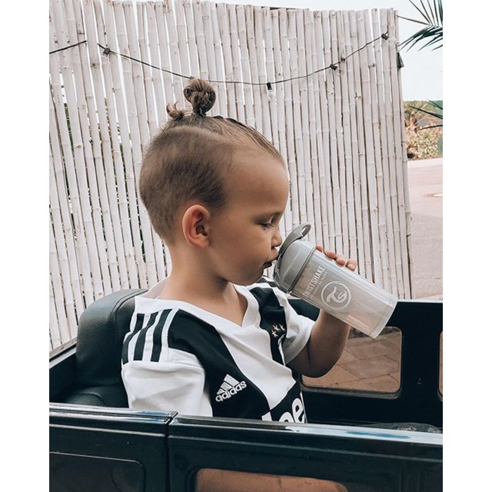 Twistshake buteliukas su šiaudeliu 360 ml nuo 6mėn pilkas 78680