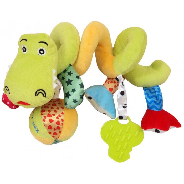 Mīksta rotaļlieta spirāle "Krokodīls" 