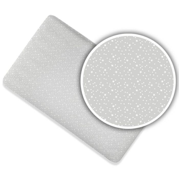 Ankras paklodė  su guma 120x60 žvaigždynas pilka