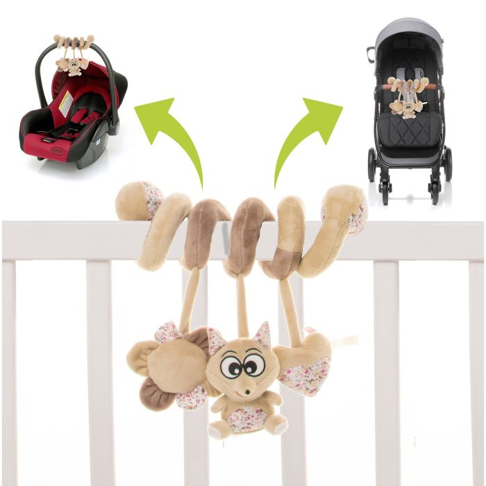 4Baby žaislas spiralė vežimėliui lapė F07