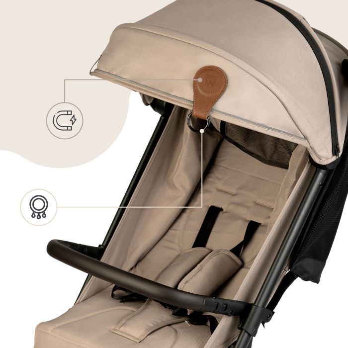 SIPO laikikliai vežimėliui magnetiniai 2vnt rudi SCA-15