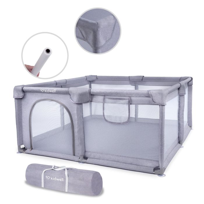 Kidwell vaikų žaidimų aikštelė FANKO pilkas 130x130