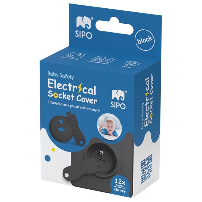 SIPO apsaugos rozetėms 12 vnt SBS-C10B