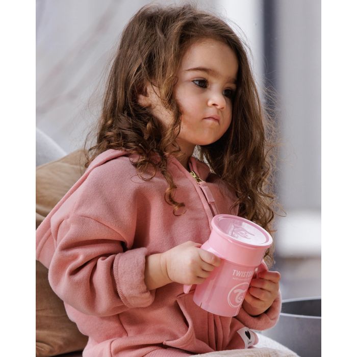 Twistshake buteliukas 360 nuo 6mėn rožinis 78928