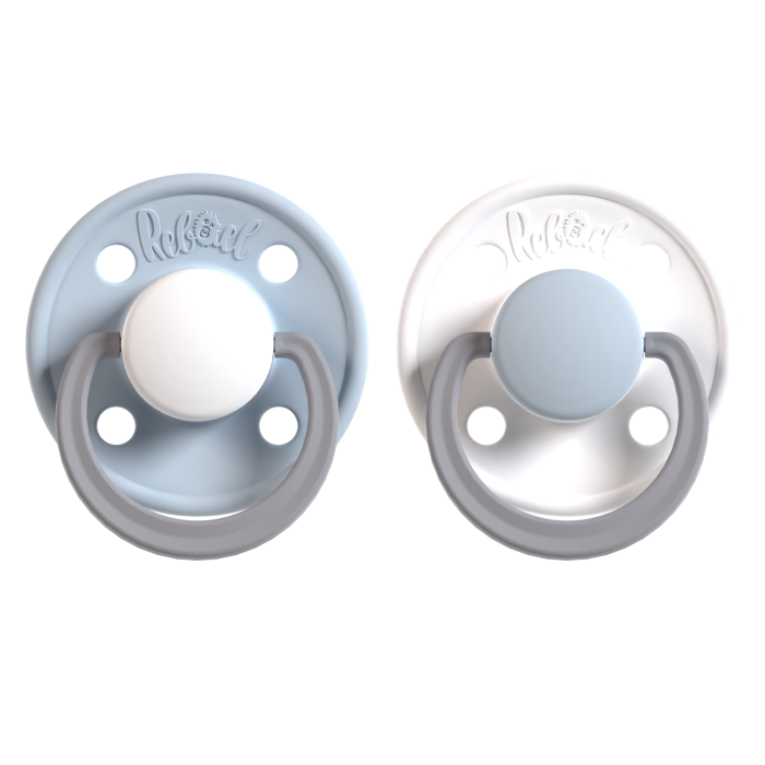 Rebael čiulptukai fashion mėlynas baltas  2vnt dydis 1