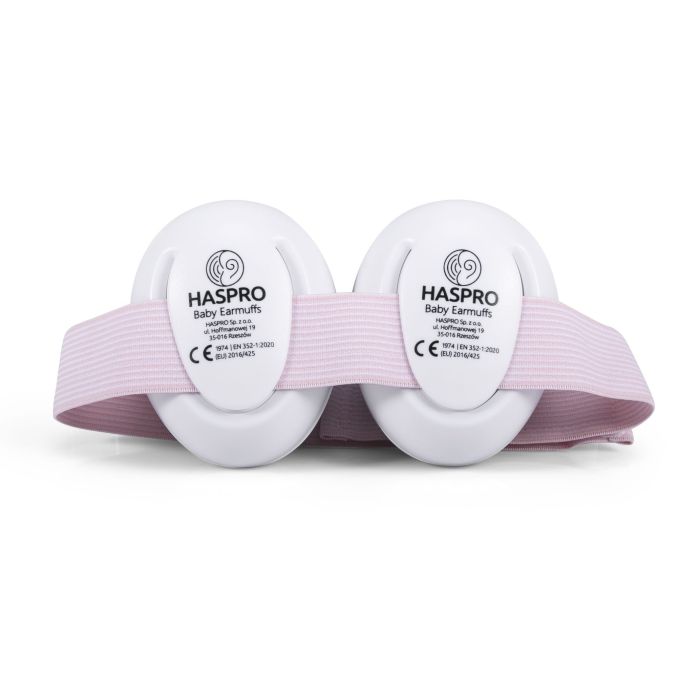 Haspro apsauginės ausinės kūdikiams rožinės BE05G