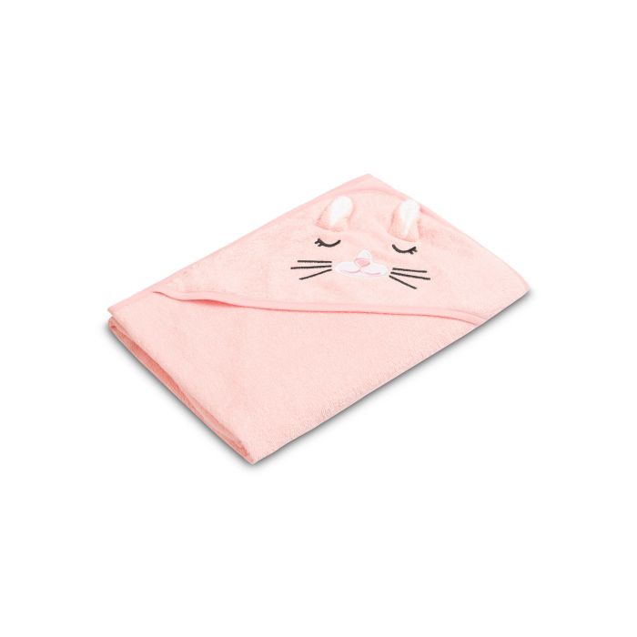 3D dvielis mazulim "Pinky rabbit" ar galvassegu 100x100cm "frotte"