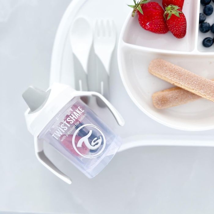 Twistshake puodelis mini baltas nuo 4mėn 230 ml 78053