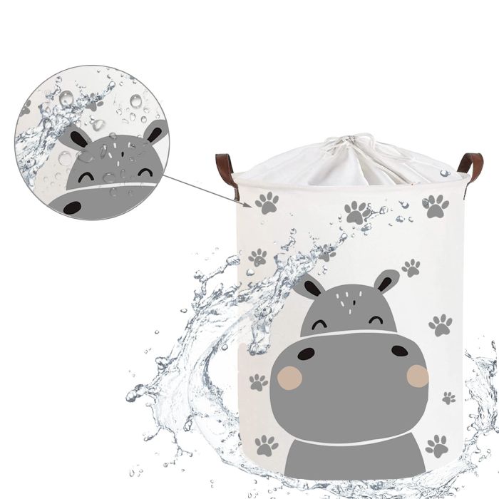 SIPO krepšys žaislams hipopotamas 35x35x45cm SBT43