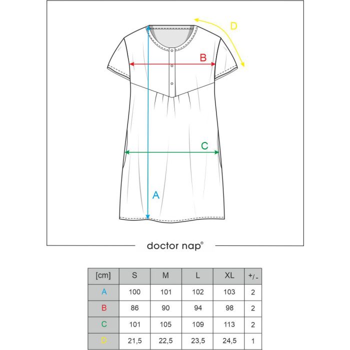 Kokvilnas naktskrekls grūtniecēm un barojošām "Azur" candy
