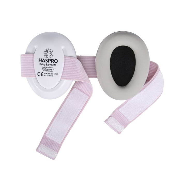 Haspro apsauginės ausinės kūdikiams rožinės BE05G