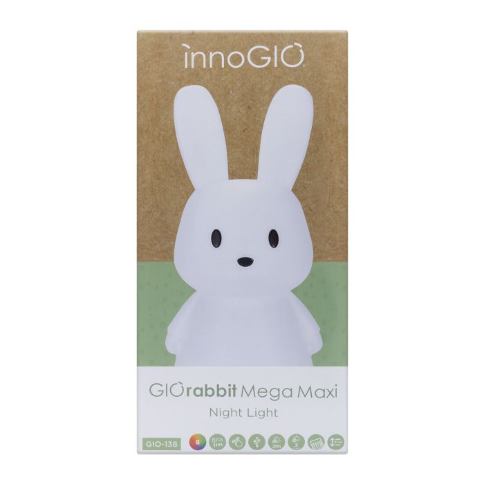 InnoGiO naktinė lempa triušis GIOrabbit Mega GIO-138