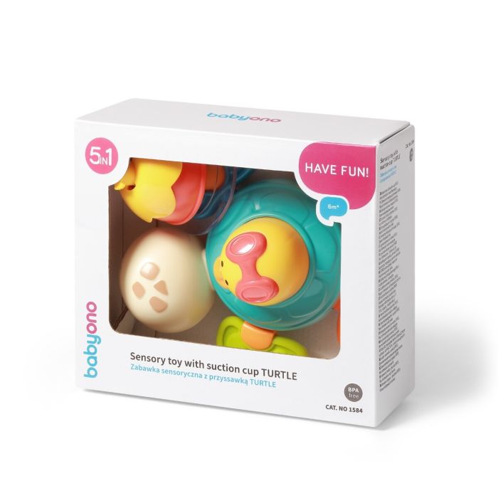 Babyono sensorinis žaislas su limpančiu dugnu vėžlys 1584