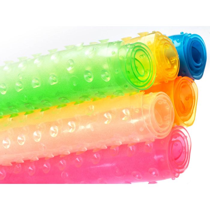 Pretslīdes vannas paklājiņš rozā krāsā