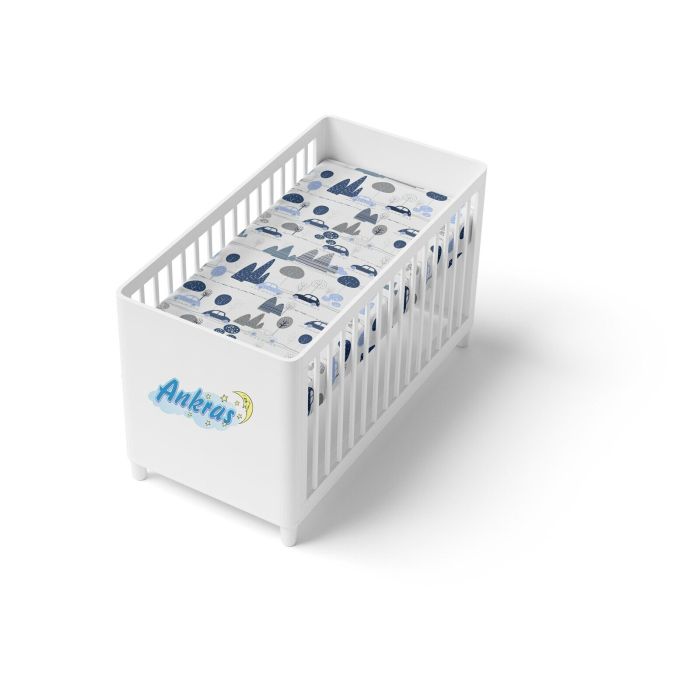 Ankras paklodė su guma 120x60 mašinytės