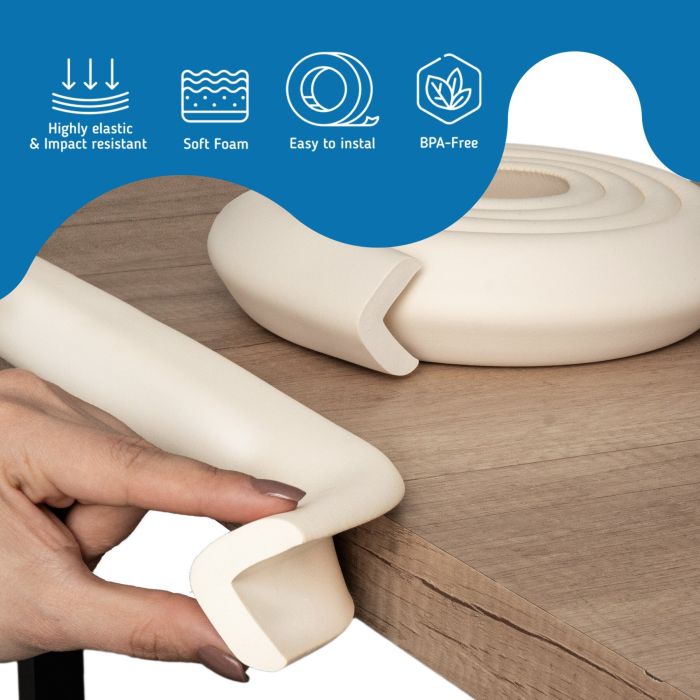 SIPO apsaugos juosta L formos kampams kreminė 2 m SBS-T11-F3