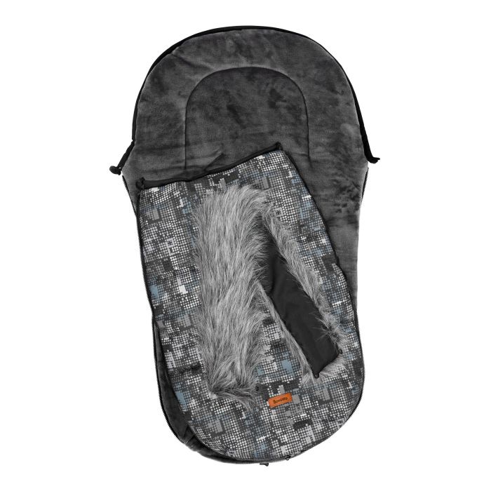 Sensillo vokelis vežimėliui, OLAF, 100x45, tamsiai pilkas, taškiukai, 8361