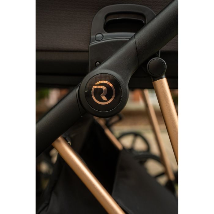 Roan vežimėlis 2/1 iVI Raven Rose Gold Mat