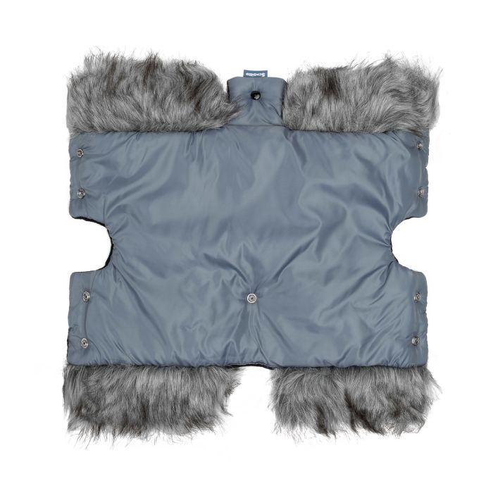 Sensillo pirštinė vežimėliui su kailiuku pilka 8541