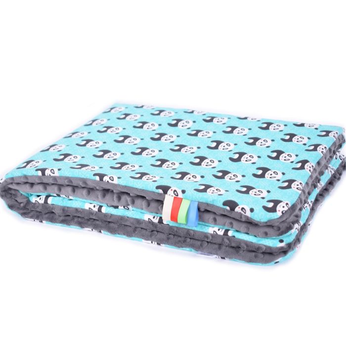 Komplekts "Panda" pleds 100x75cm un spilvens 30x40cm