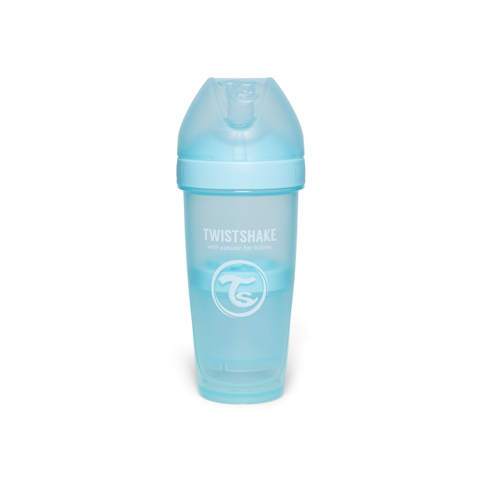 Twistshake buteliukas antikolikinis Pro Double 330ml mėlynas 79041