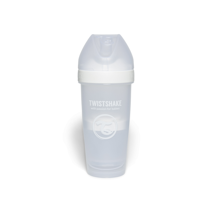 Twistshake buteliukas antikolikinis Pro Double 330ml baltas 79043