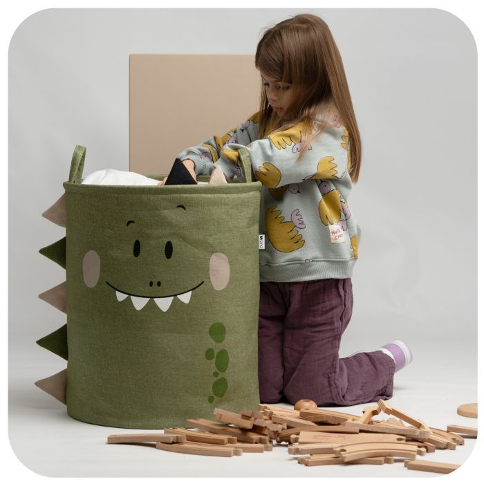 SIPO krepšys žaislams premium dino 40x40x50cm XB06