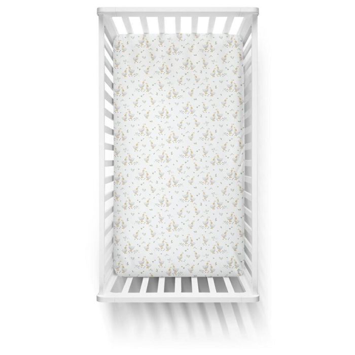 Ankras paklodė  su guma 120x60 žąsys