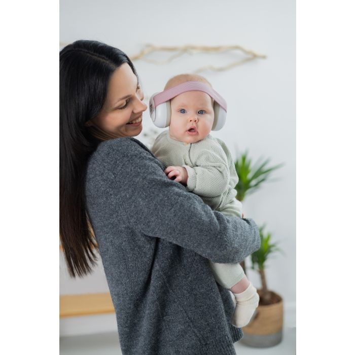 Haspro apsauginės ausinės kūdikiams rožinės BE05G