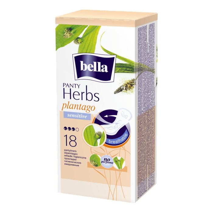 Ikdienas ieliktnīši Bella Herbs Plantago 18gab.