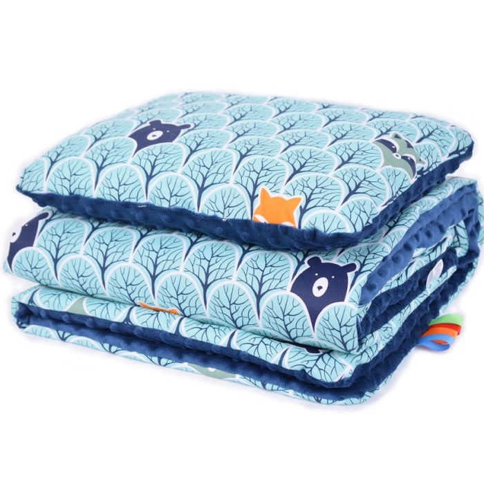 Komplekts "Forest" pleds 100x75cm un spilvens 30x40cm