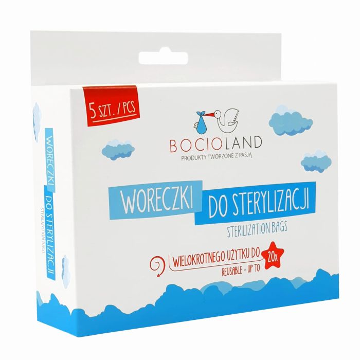 Bocioland sterilizavimo maišeliai mikrobangų krosnelei 5 vnt BL162
