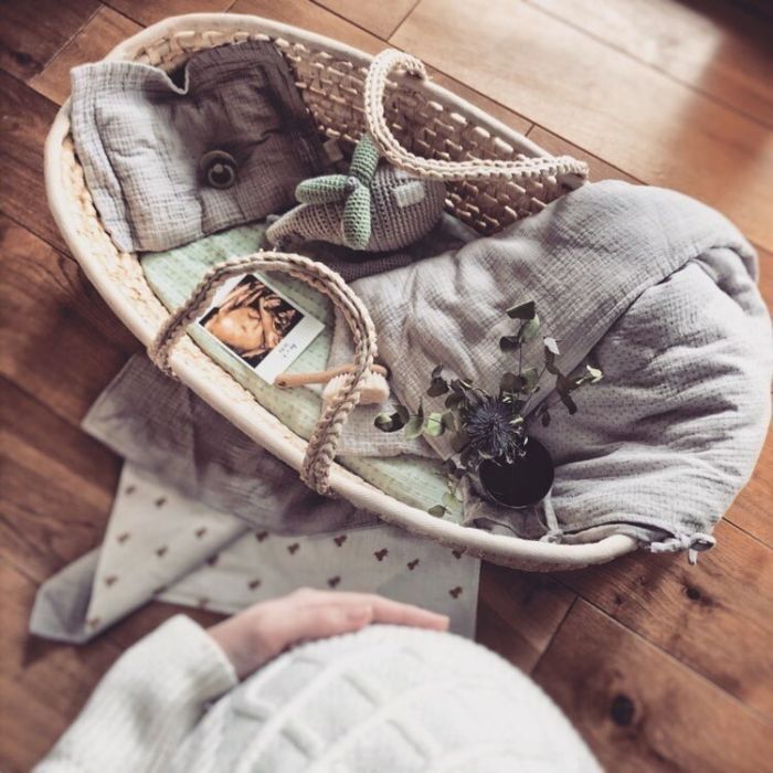 AHOJBABY MOSES bērnu kulbiņa - bez matrača