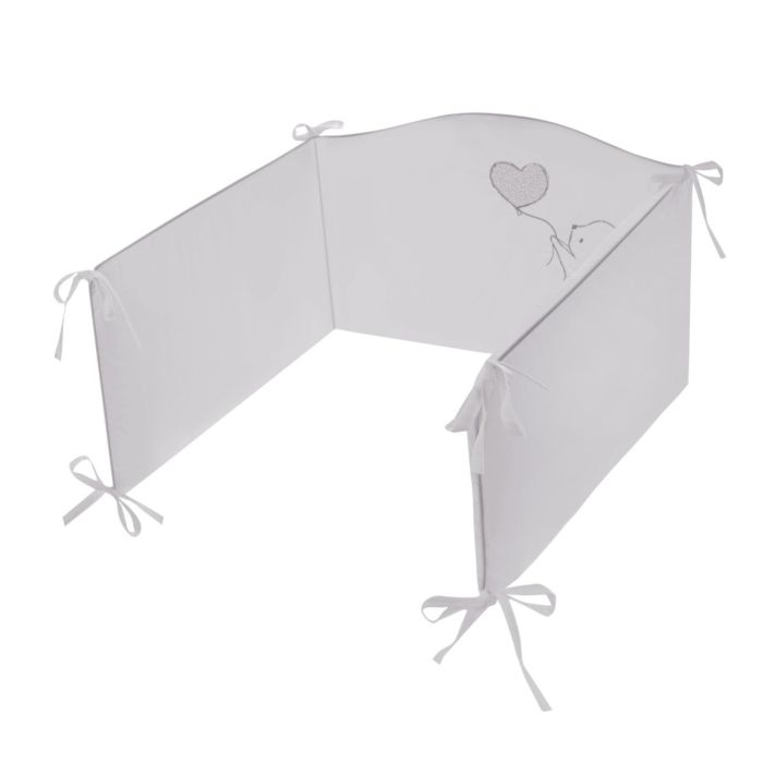 Bērnu gultas veļa ar apmales "Amigo" pelēks