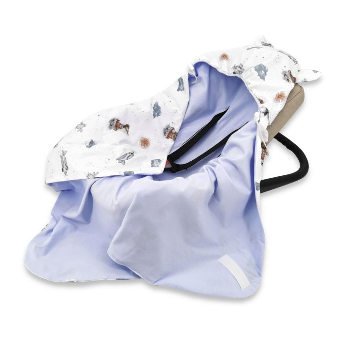 Autokrēsliņa guļammaiss "Aviator blue jersey" 0.5 TOG