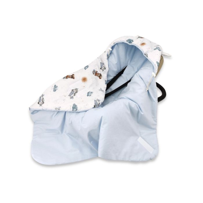 Autokrēsliņa guļammaiss "Aviator teddy blue"