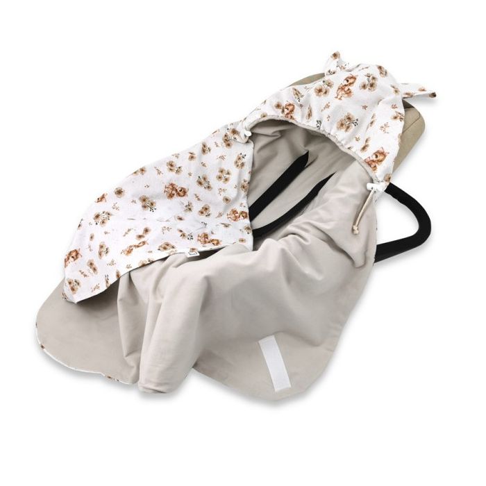 Autokrēsliņa guļammaiss "Ducklings beige jersey" 0.5 TOG