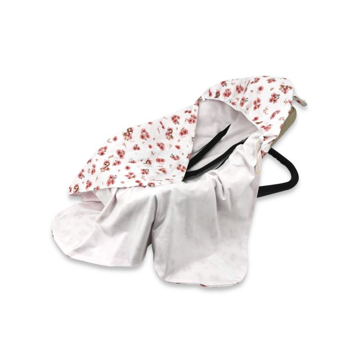 Autokrēsliņa guļammaiss  "Ducklings pink jersey" 0.5 TOG