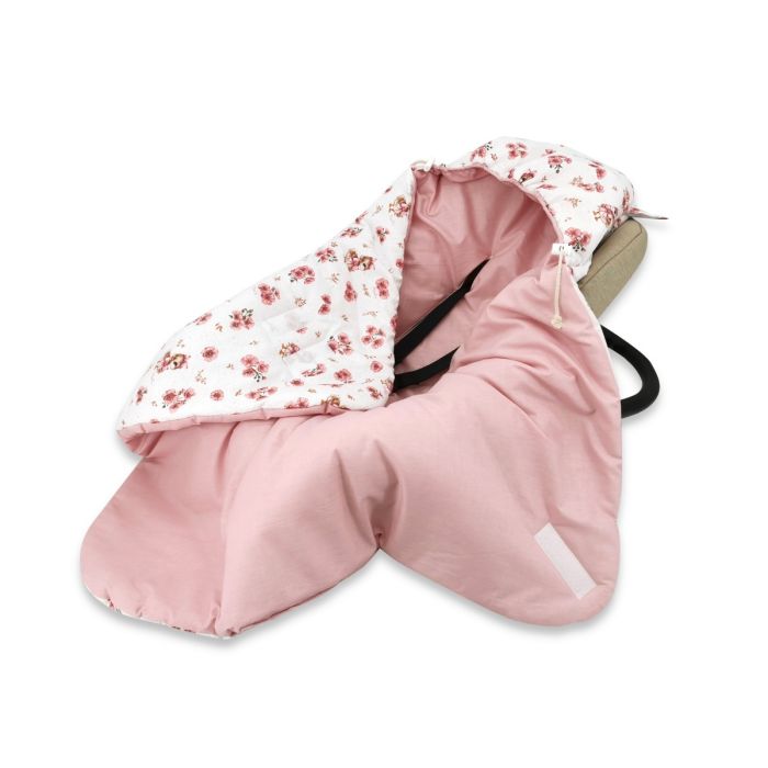 Autokrēsliņa guļammaiss  "Ducklings pink"