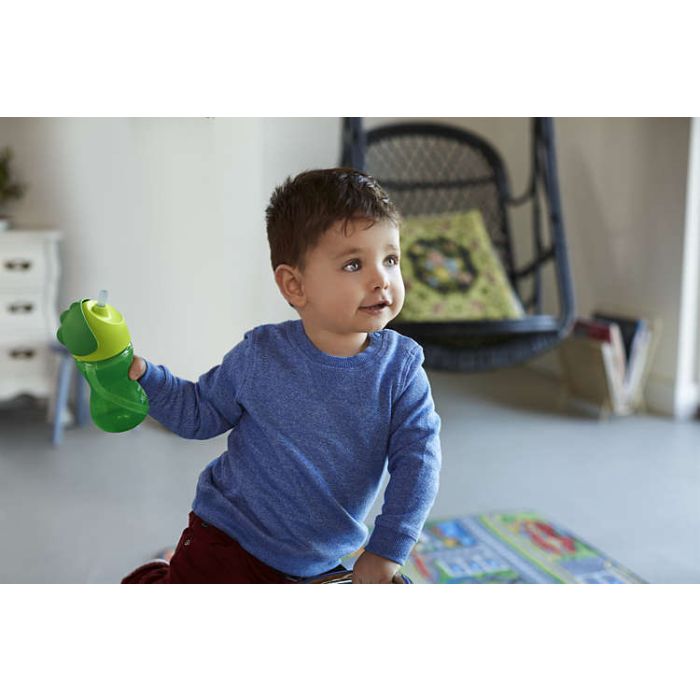 Avent gertuvė kūdikiams su šiaudeliu 12 m+ 300 ml žalia 