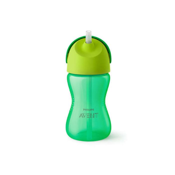 Avent gertuvė kūdikiams su šiaudeliu 12 m+ 300 ml žalia 