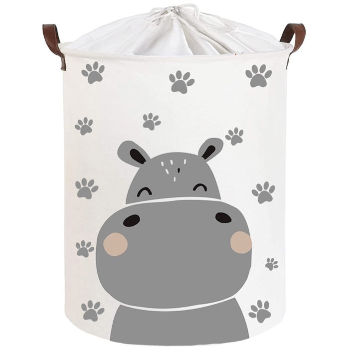 SIPO krepšys žaislams hipopotamas 35x35x45cm SBT43