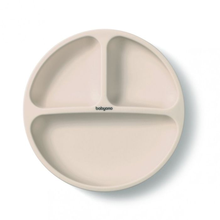 Šķīvis ar lipīgu dibenu, beige 1482/04