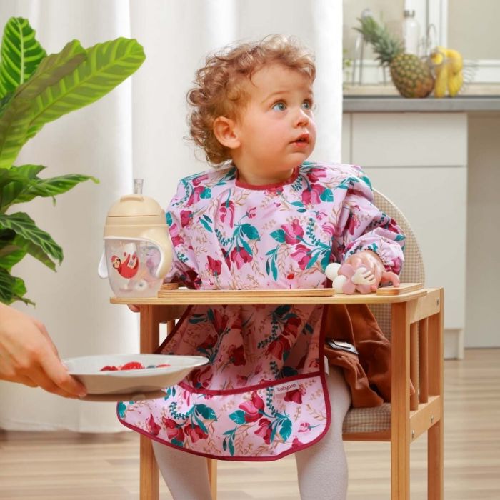  Bērnu lacīte ar garām piedurknēm "Flowers"