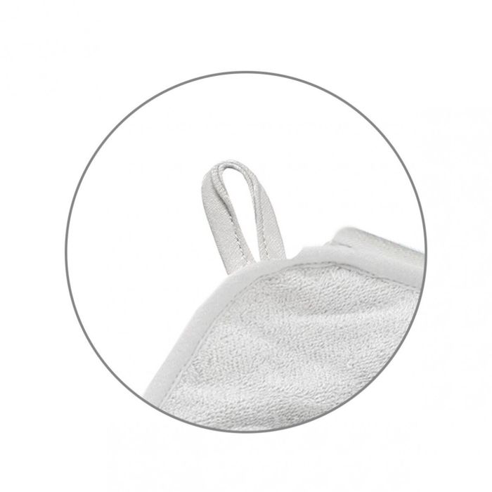 Bambusa dvielis ar kapuci Babyono 100x100 cm "Mouse grey"