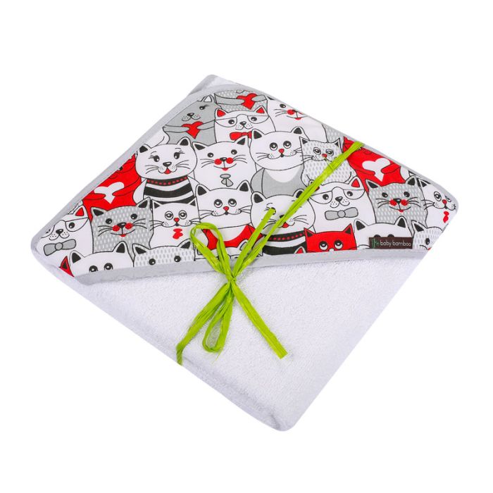 Bambusa dvielis ar kapuci 100x100cm  "Baby bamboo"