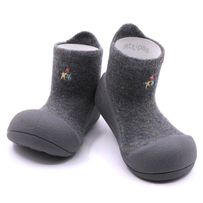 Pirmieji batukai kūdikiams Attipas "Basic chacoal" 