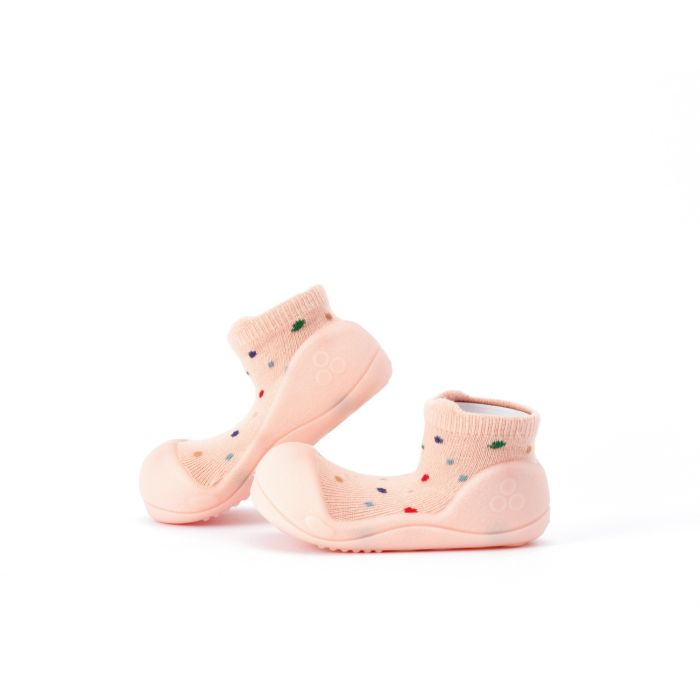 Mazuļu pirmās kurpes Attipas "Bamboo pop" peach
