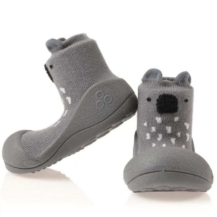 Mazuļu pirmās kurpes Attipas "Koala gray"  