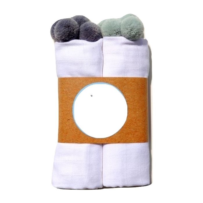 Autiņu komplekts 2 daļas "Lux pompom"